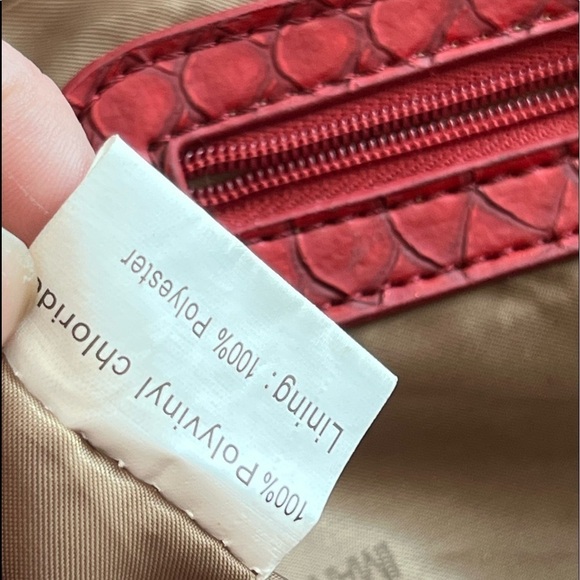 Iman Red And Gold Bag - Picture 8 of 16